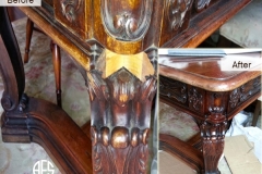 Antique-furniture-wood-damage-repair-recreating-broken-missing-part